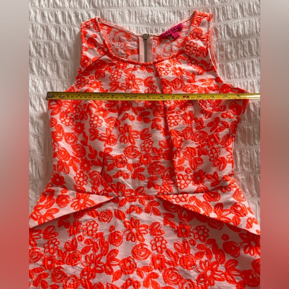 Betsey Johnson Orange Sleeveless Sundress Mini - Picture 11 of 12